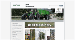 Desktop Screenshot of markweatherhead.co.uk